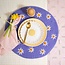 Filz-Untersetzer  35 cm Margrietjes lila