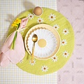 Sjaal met Verhaal Felt Coaster 35 cm Margrietjes yellow