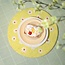 Filz-Untersetzer  35 cm Margrietjes yellow