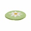 Felt Coaster 20 cm Margrietjes green