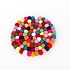 Sjaal met Verhaal Felt coaster 20 cm rond Bolletjes multicolour