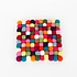 Sjaal met Verhaal Felt coaster 20 cm square Bolletjes multicolour
