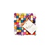 Sjaal met Verhaal Felt coaster 10 cm square Bolletjes multicolour  (Set of 4)
