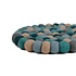 Sjaal met Verhaal Felt coaster 20 cm rond Bolletjes Beach