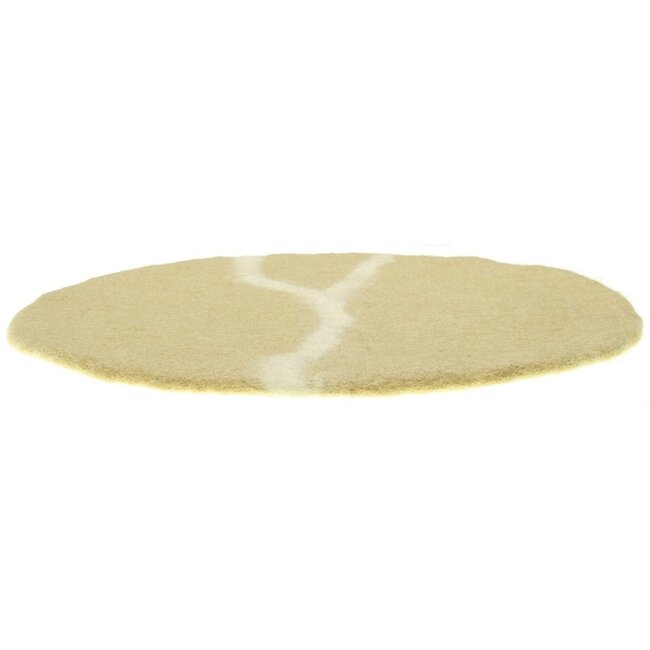 Felt Coaster 35 cm Sealife Marble zand