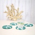 Sjaal met Verhaal Felt Coaster 10 cm Sealife Marble aquablauw (Set of 4)