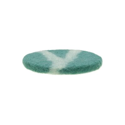 Sjaal met Verhaal Filz-Untersetzer 10 cm Sealife Marble aquablauw (Set of 4)