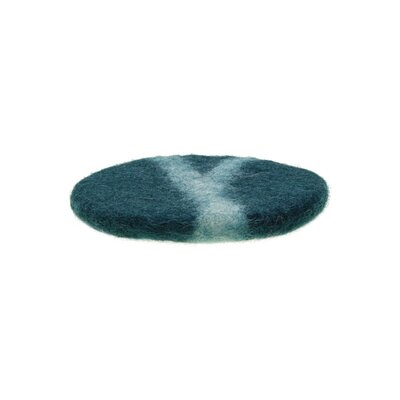 Sjaal met Verhaal Felt Coaster 10 cm Sealife Marble zeegroen (Set of 4)