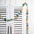 Sjaal met Verhaal Felt Garland Pompoms Sealife Marble