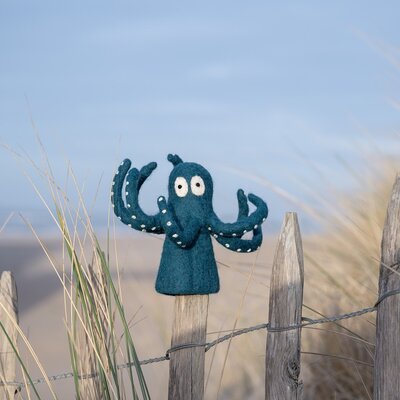 Sjaal met Verhaal Filz-Dekoration Sealife Octopus