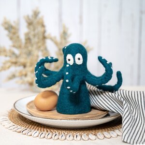 Sjaal met Verhaal Felt Egg Warmer/ Decoration Sealife Octopus