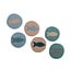 Felt Coaster 10 cm Beachlife (Set of 6)