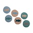 Filz-Untersetzer 10 cm Beachlife (Set of 6)