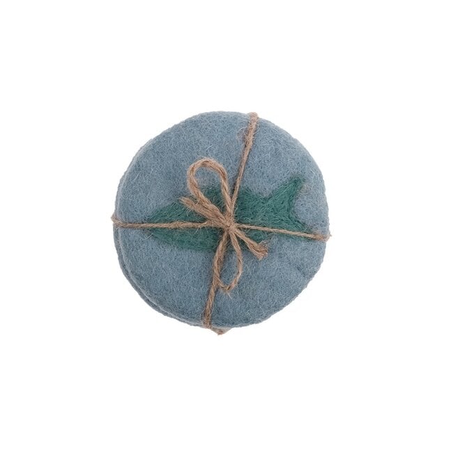 Felt Coaster 10 cm Beachlife (Set of 6)