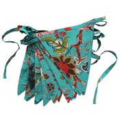 Powell Craft Wimpelkette Exotic Flower teal