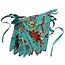 Wimpelkette Exotic Flower teal