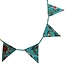 Bunting Exotic Flower teal