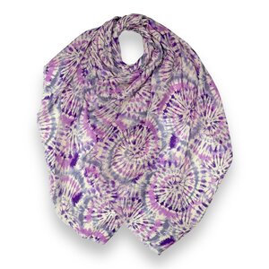 M&K Collection Scarf Tie Dye purple