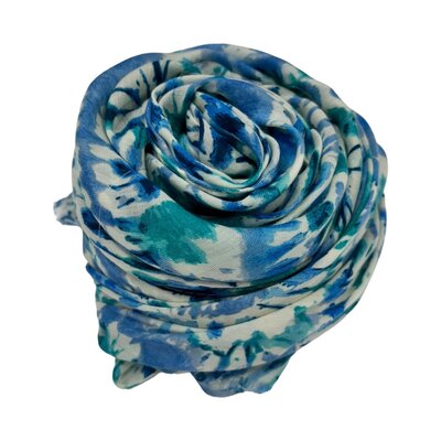M&K Collection Scarf Tie Dye blue