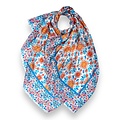 M&K Collection Schal Mosaic blue/orange