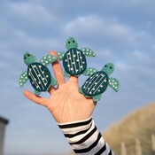 Sjaal met Verhaal Fingerpuppen Sealife Turtle