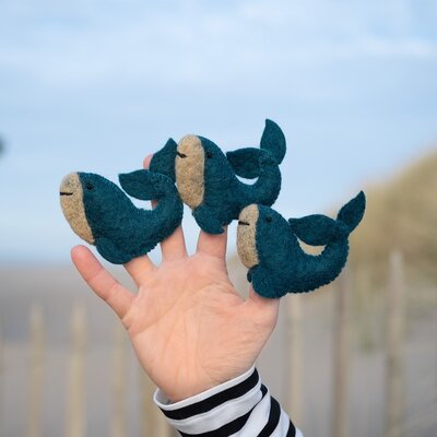 Sjaal met Verhaal Finger Dolls Sealife Whale