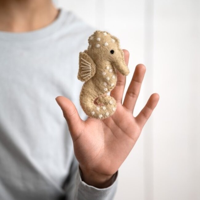 Finger Dolls Sealife Seahorse beige