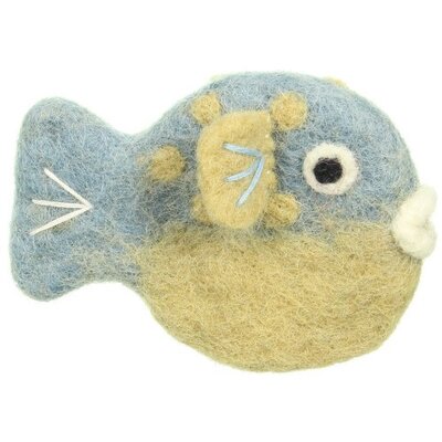 Sjaal met Verhaal Finger Dolls Sealife Blowfish