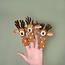 Fingerpuppen Hert bruin