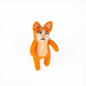 Sjaal met Verhaal Finger Dolls Kat oranje