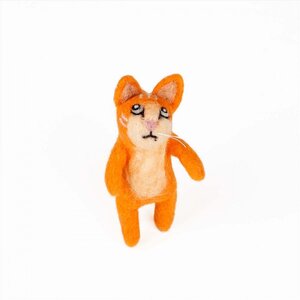 Sjaal met Verhaal Finger Dolls Kat oranje