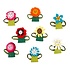 Sjaal met Verhaal Fingerpuppen Bloem Set of 8 assorti