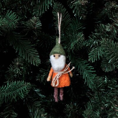 Sjaal met Verhaal Felt Hanger Kabouter aardetinten