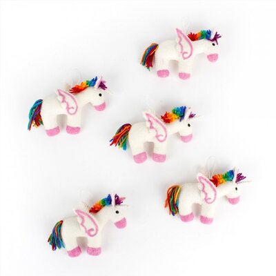 Sjaal met Verhaal Filzhänger Eenhoorn