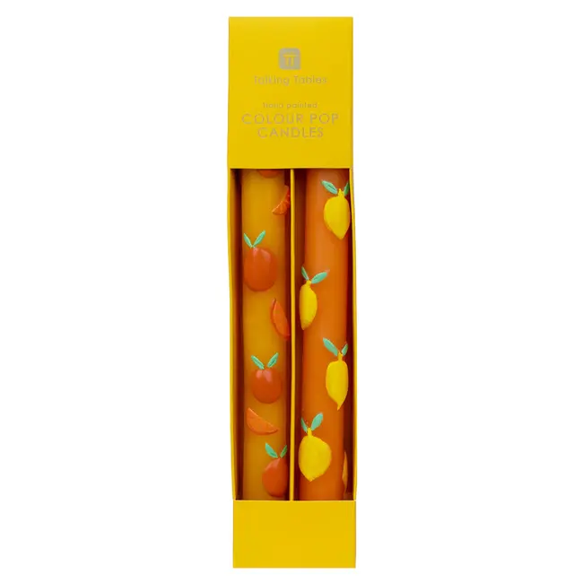 Dinner Kerzen 3D Citrus