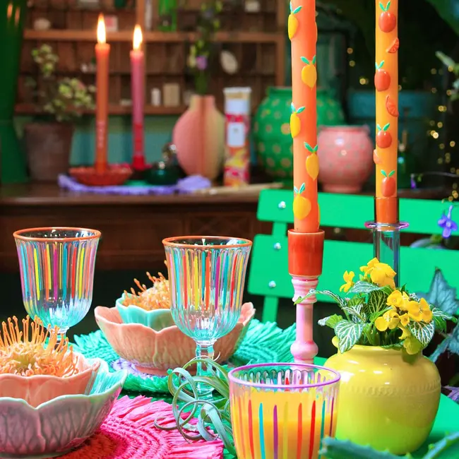 Dinner Candles 3D Citrus