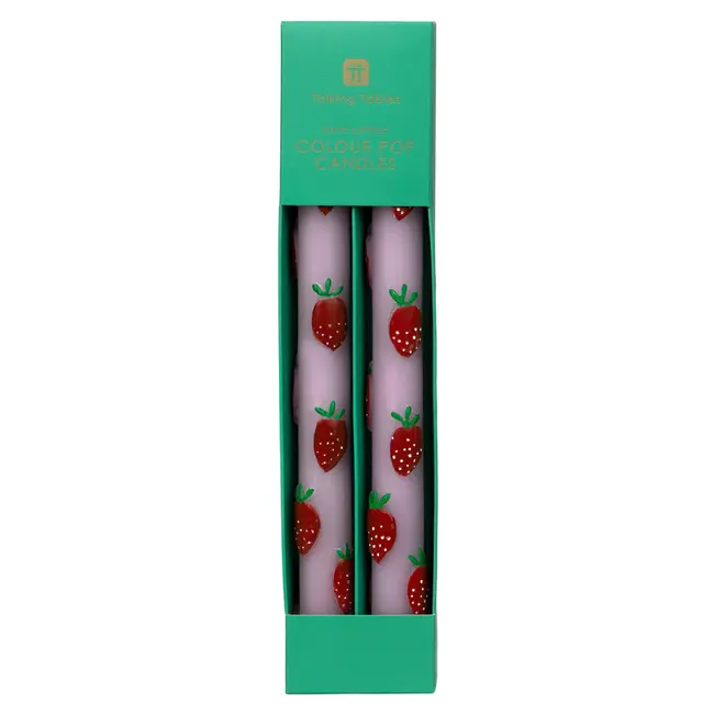 Dinner Kerzen 3D Strawberry