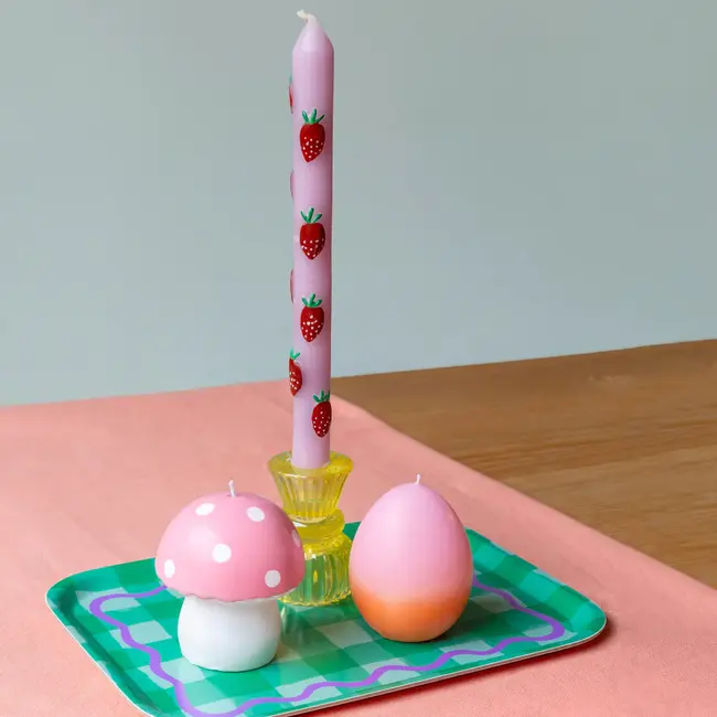 Dinner Kerzen 3D Strawberry