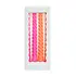 Rex London Candles Twisted bright pink (Set of 4)