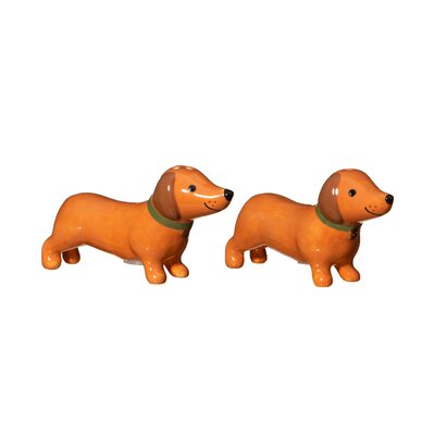 Sass & Belle Pfeffer und Salz Streuer Sausage Dog Set of 2