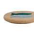 Sjaal met Verhaal Filz-Untersetzer 20 cm Beachlife 2 Vissen sand