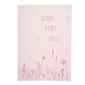 Clayre & Eef Tea towel Good Vibes
