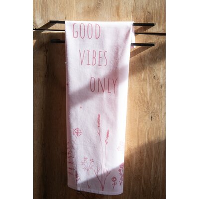 Clayre & Eef Tea towel Good Vibes