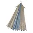 Schal Intricate Two tone Tassel blue/beige
