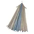 M&K Collection Schal Intricate Two tone Tassel blue/beige