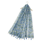 M&K Collection Scarve Ditsy Floral baby blue
