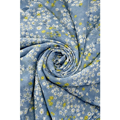 M&K Collection Scarve Ditsy Floral baby blue