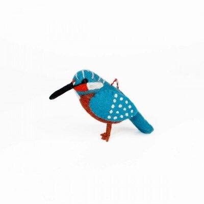 Sjaal met Verhaal Felt Hanger IJsvogel