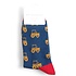 Miss Sparrow Männer-Socken Bamboo Tractors navy