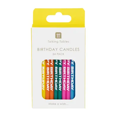 Talking Tables Birthday Candles Birthday Brights